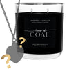 Lump of Coal Candle with Necklace