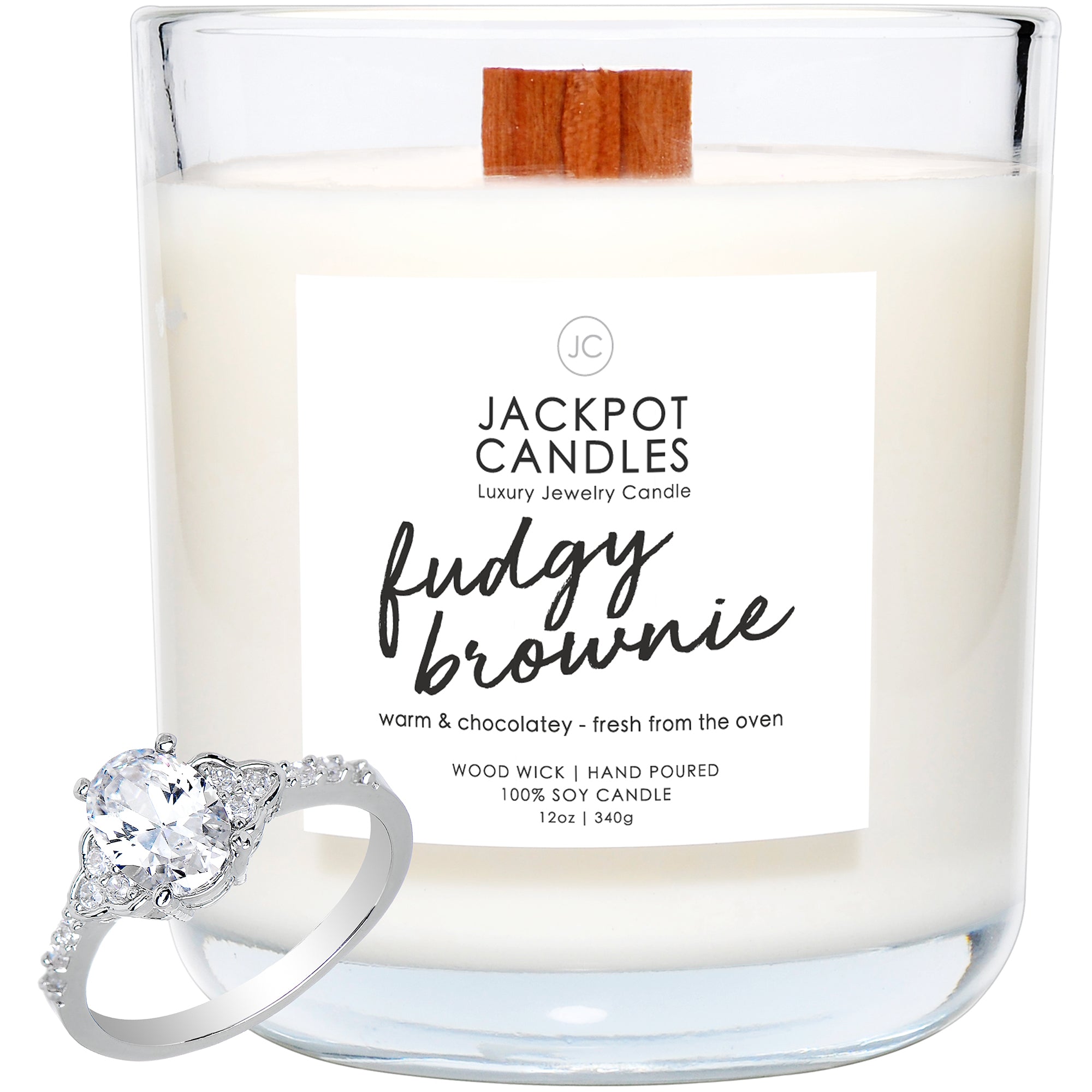 Fudgy Brownie Wooden Wick Candle