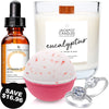 Spa Day Candle Bath Bomb &amp; Vitamin-C Serum Gift Set