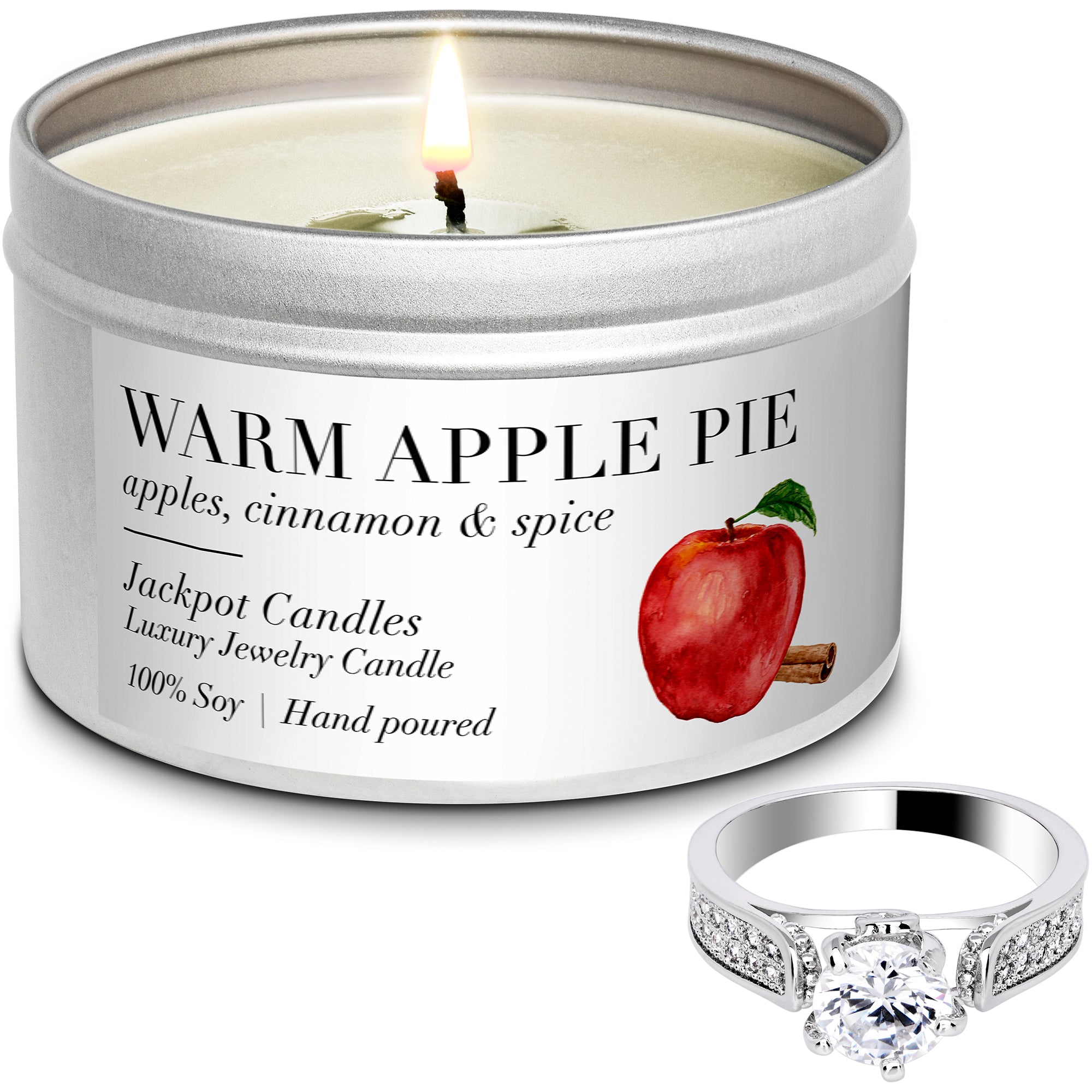 Warm Apple Pie Candle Travel Tin