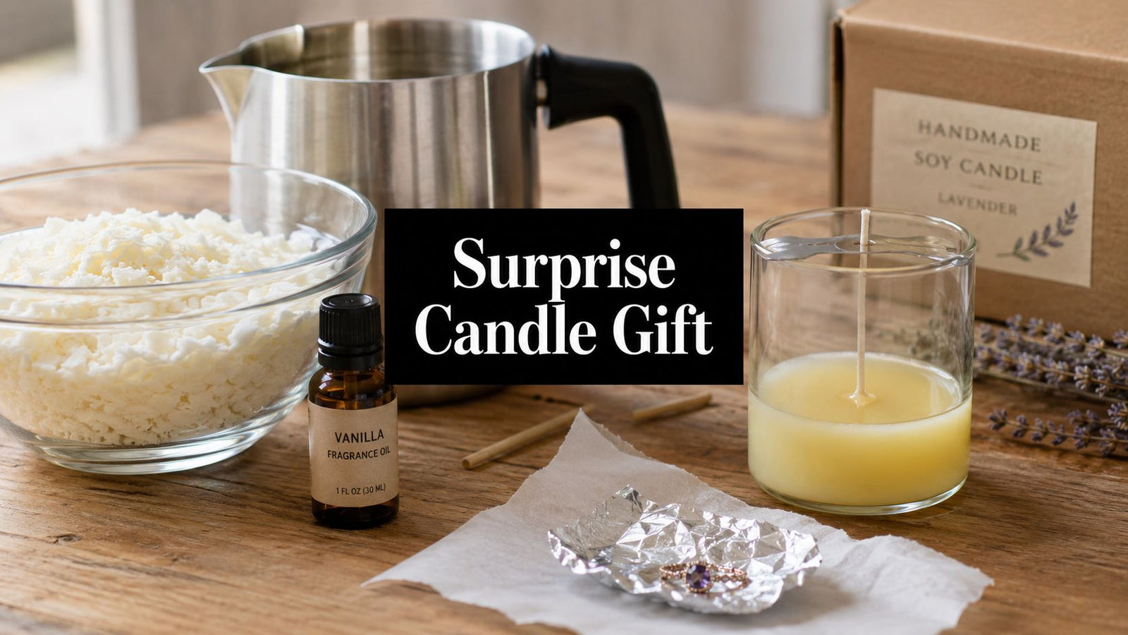 How to Make Candles with Jewelry Inside for a Perfect Gift