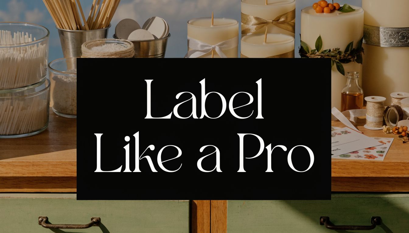 Soy Wax Candle Labels: Design, Print & Apply Like a Pro