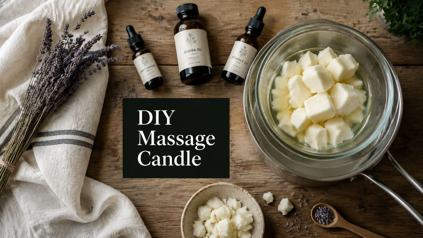 Easy Soy Wax Massage Candle Recipe for Spa at Home