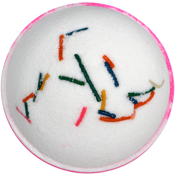 Birthday Bath Bomb with Soap Sprinkles Jackpot Candles