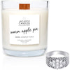 Warm Apple Pie Wooden Wick Candle