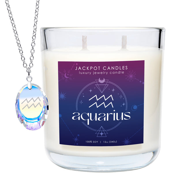 Surprise Horoscope Zodiac Candle Aquarius Jackpot Candles