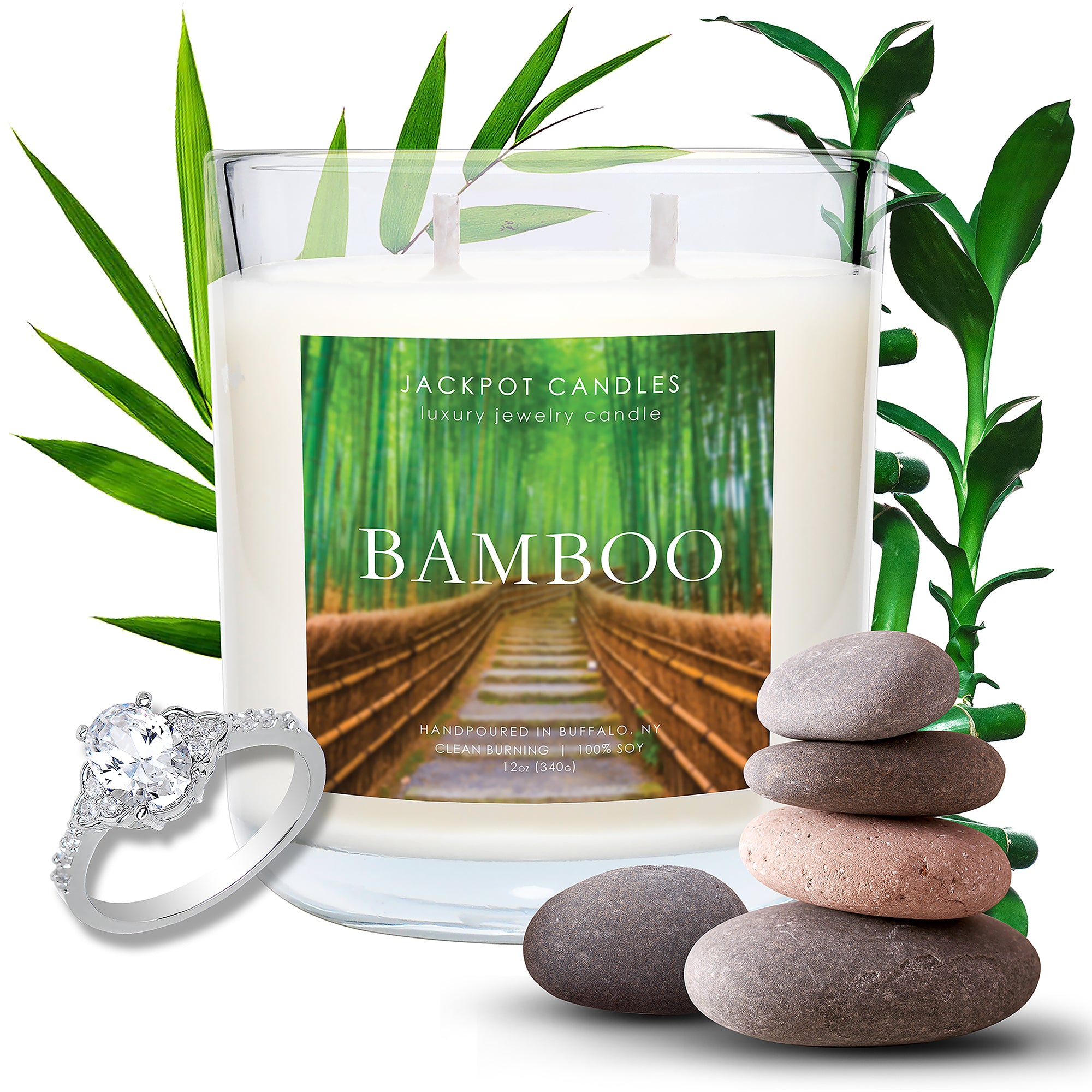 Bamboo Double Wick Candle