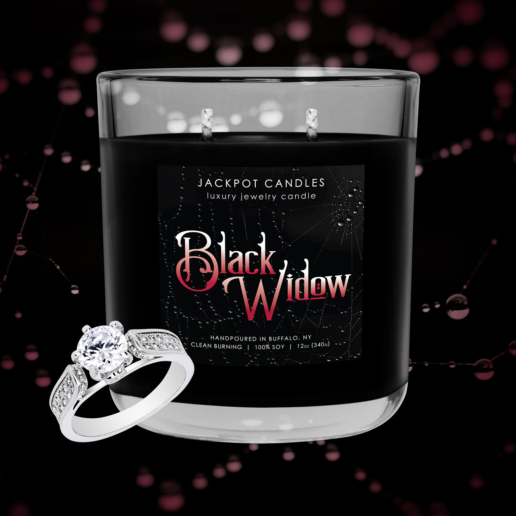 Black Widow Double Wick Candle