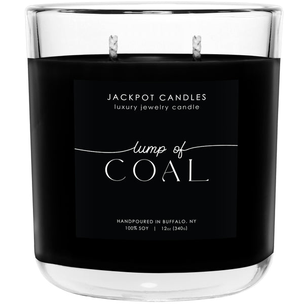 Lump of Coal Candle with Necklace Jackpot Candles