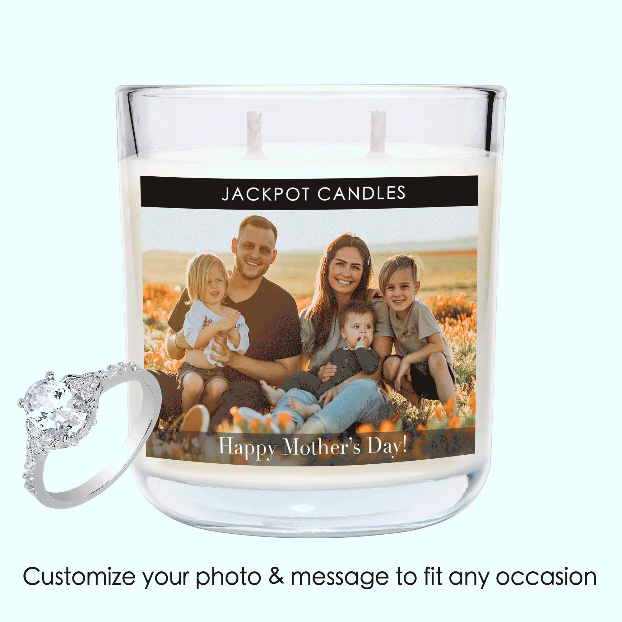 Custom Label Personalized Candle