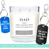 Custom Keychain Message Personalized Candle for Fathers Day