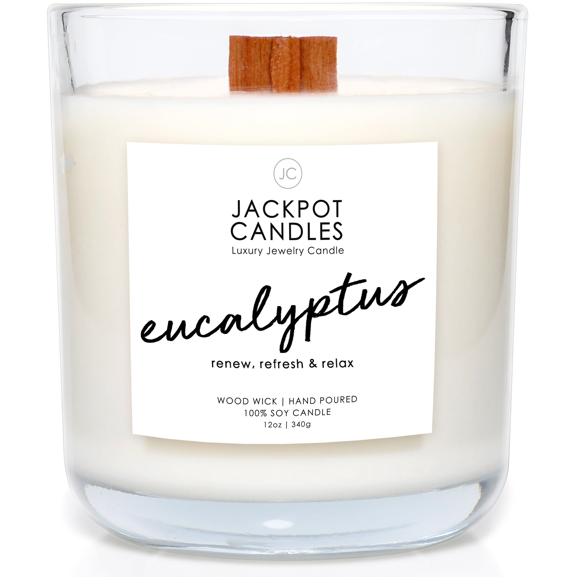 Eucalyptus Wooden Wick Candle
