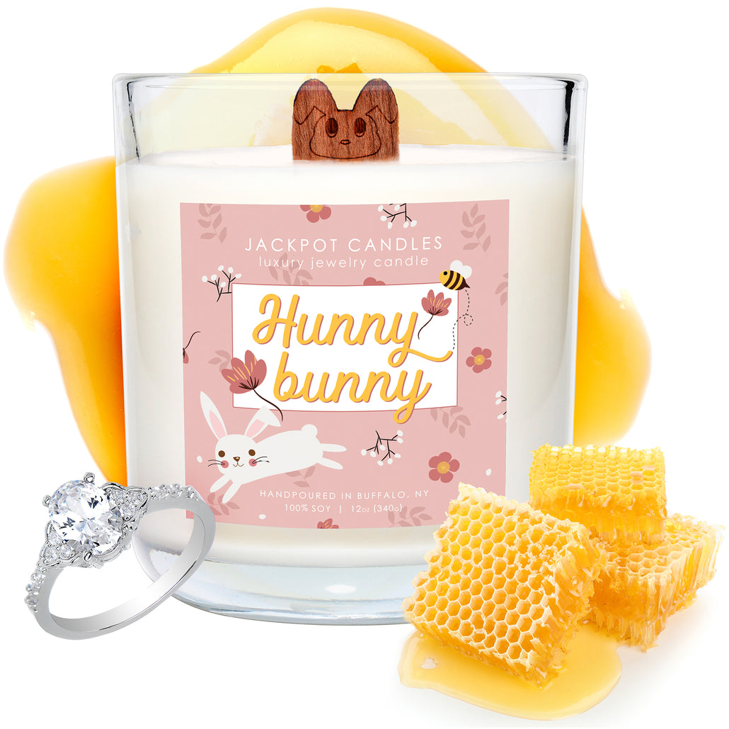 Hunny Bunny Candle with Jewelry Ring
