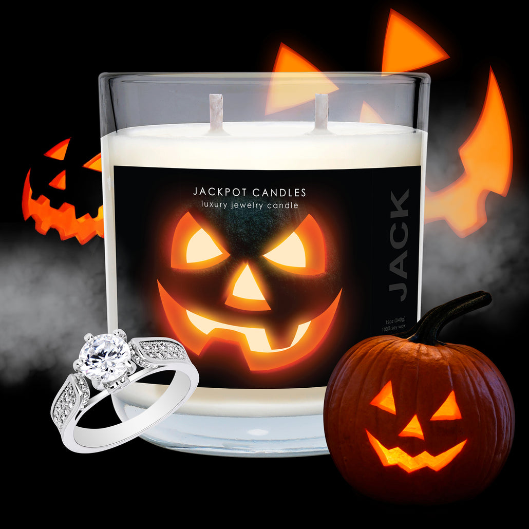 JACK Jewelry Ring Candle Pumpkin Spice Halloween