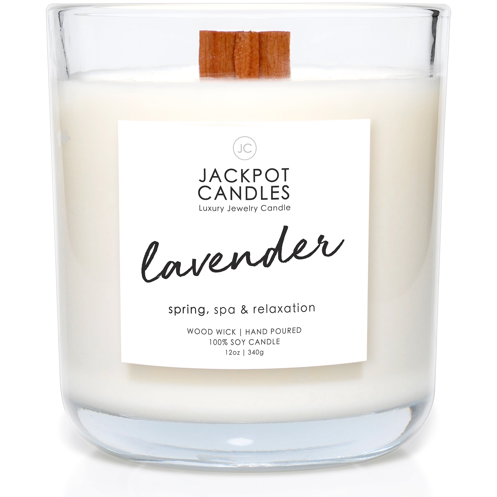 Lavender Wooden Wick Candle