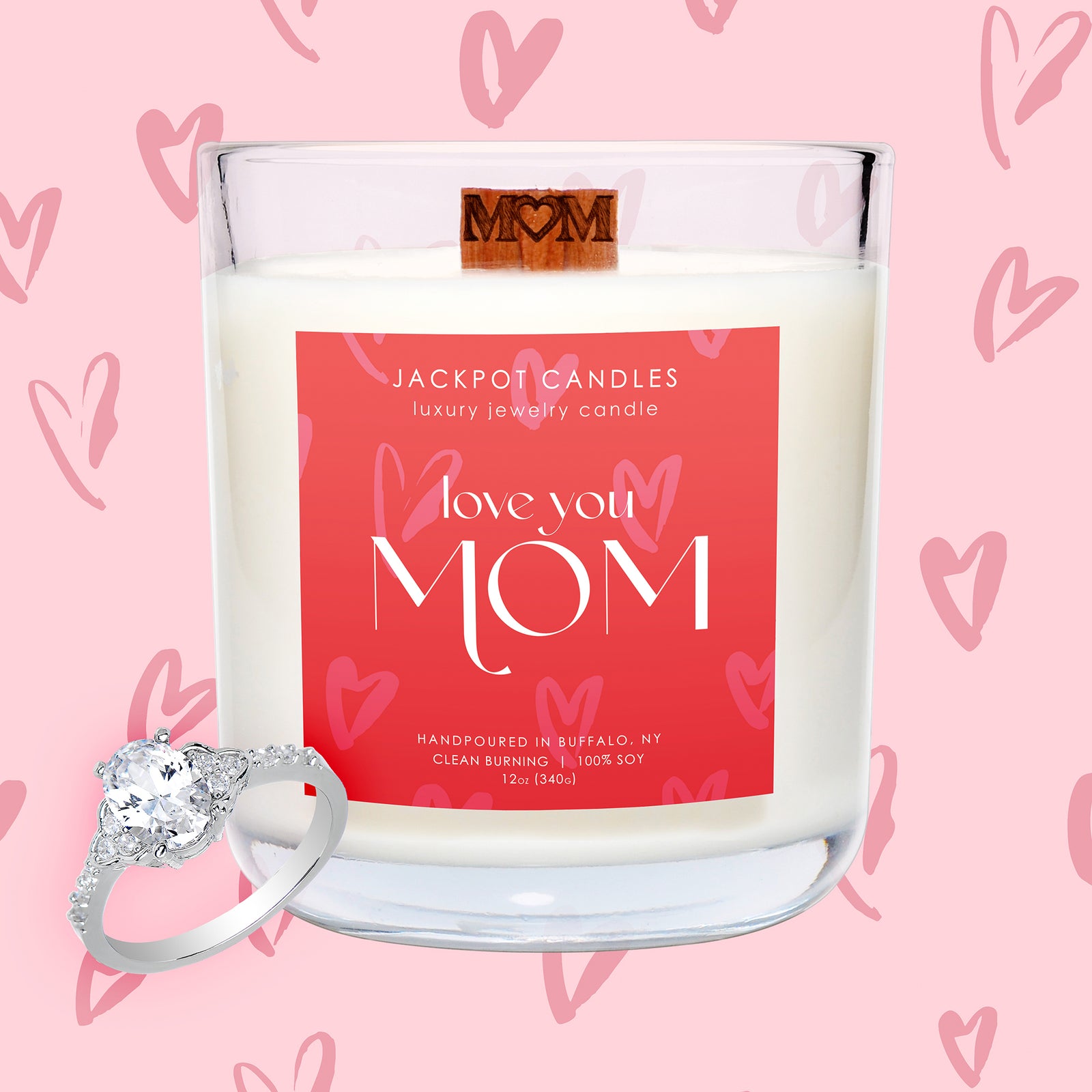 Love You Mom Candle