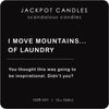 I Move Mountains of Laundry Scandalous Candle