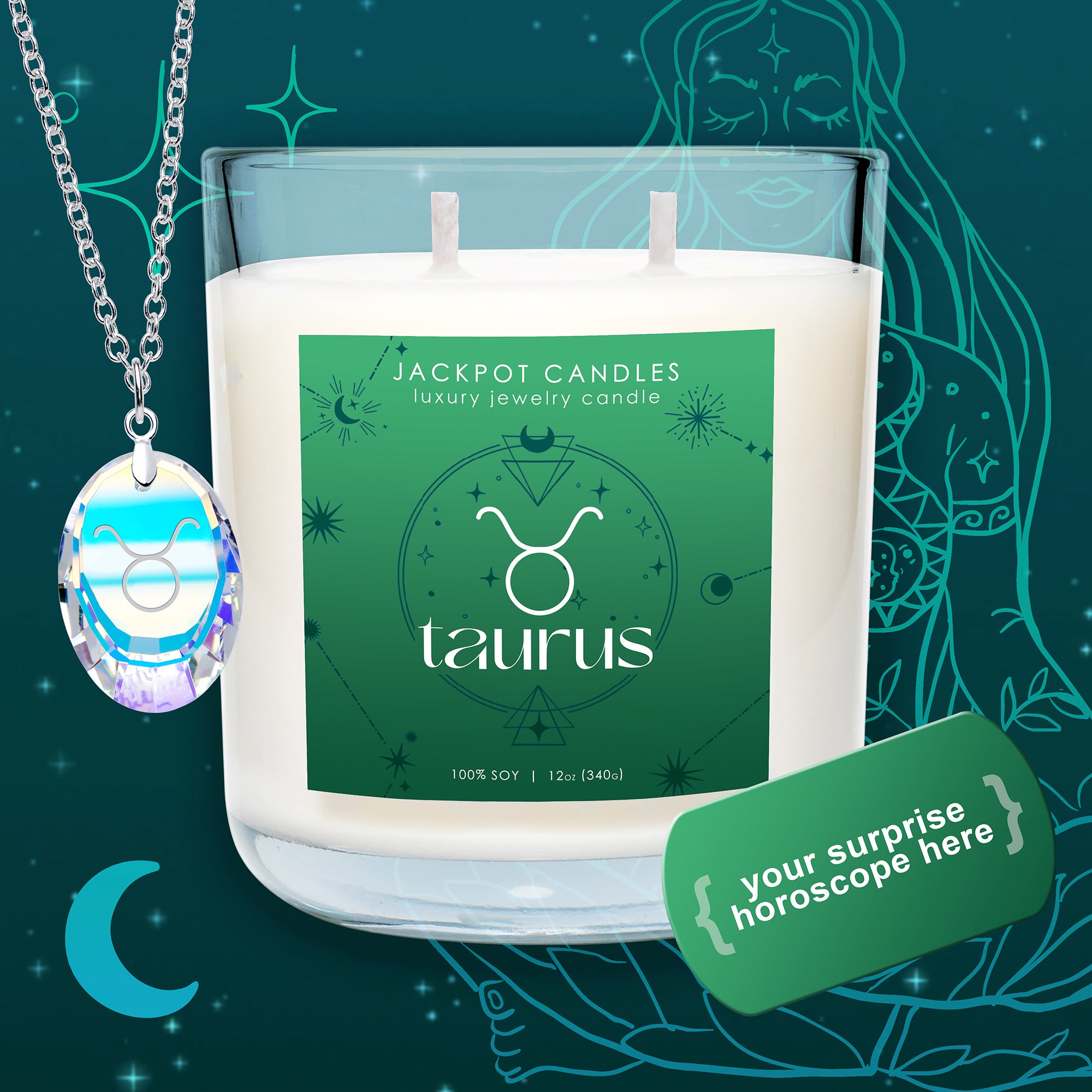 Zodiac Surprise Horoscope Candle Taurus