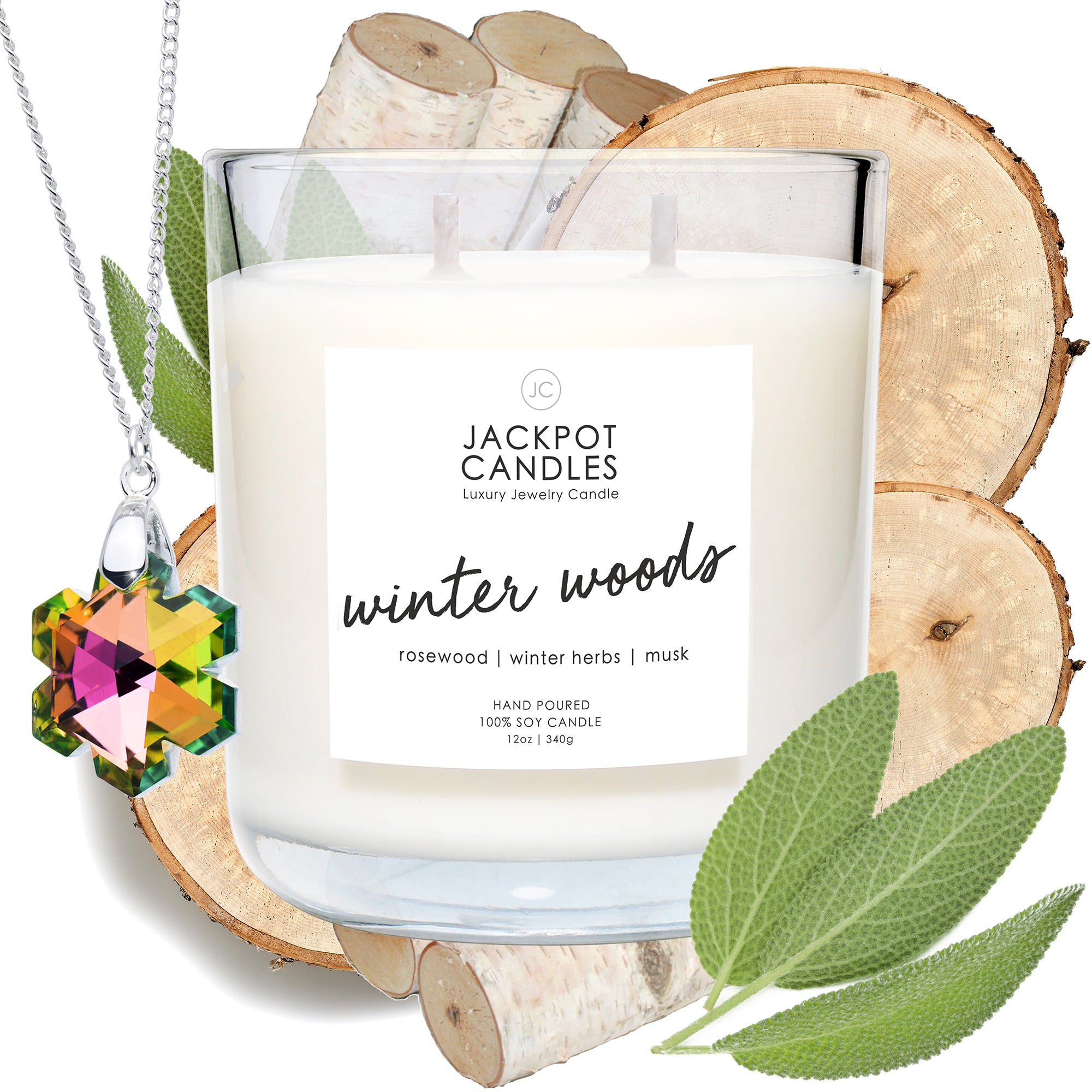 Winter Woods  Candle