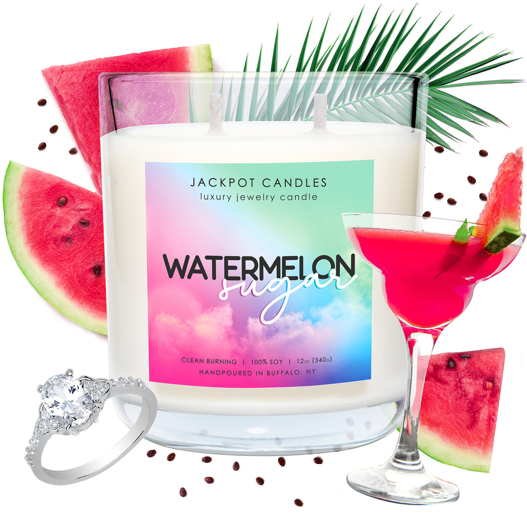 Watermelon Sugar Double Wick Jewelry Ring Candle