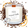 Caramel Coffee Latte Wooden Wick Candle