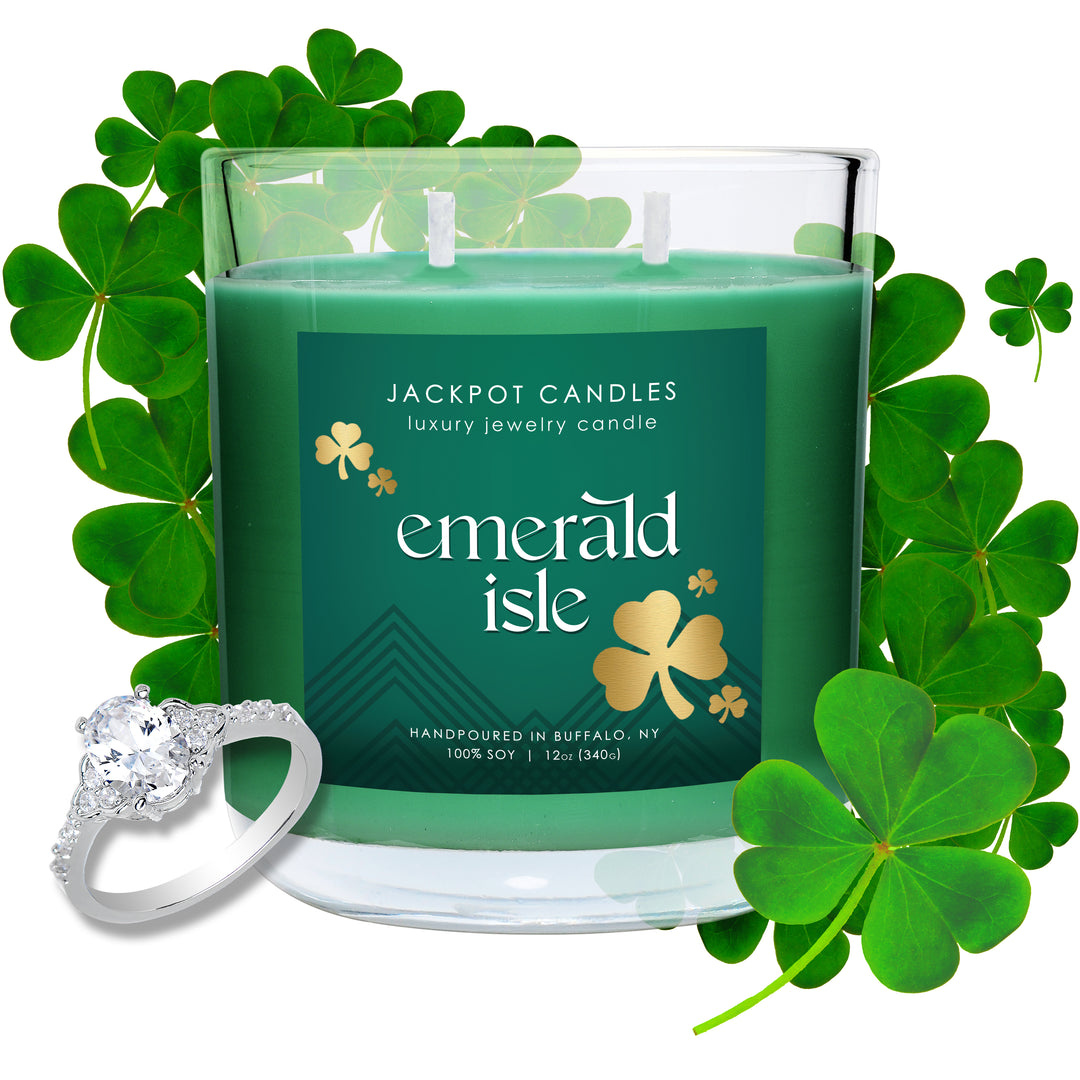 Emerald Isle Candle with Jewelry Ring