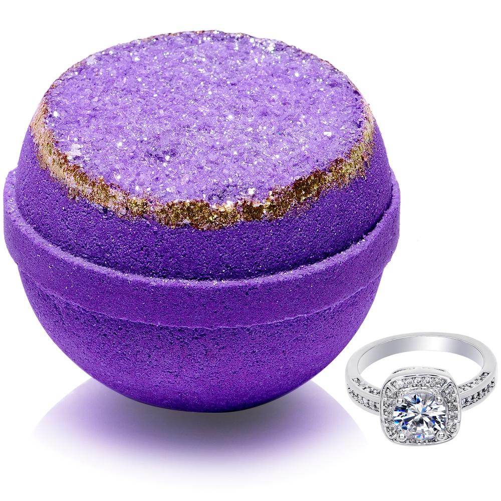 Purple Amethyst Geode Bath Bomb 3 Pack Gift Set