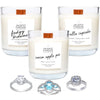 Dessert 3-Pack Wooden Wick Candle Gift Set