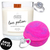 Romantic Intoxicating Love Candle &amp; Bath Bomb Gift Set