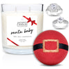Santa Baby Candle with Bath Bomb Gift Set