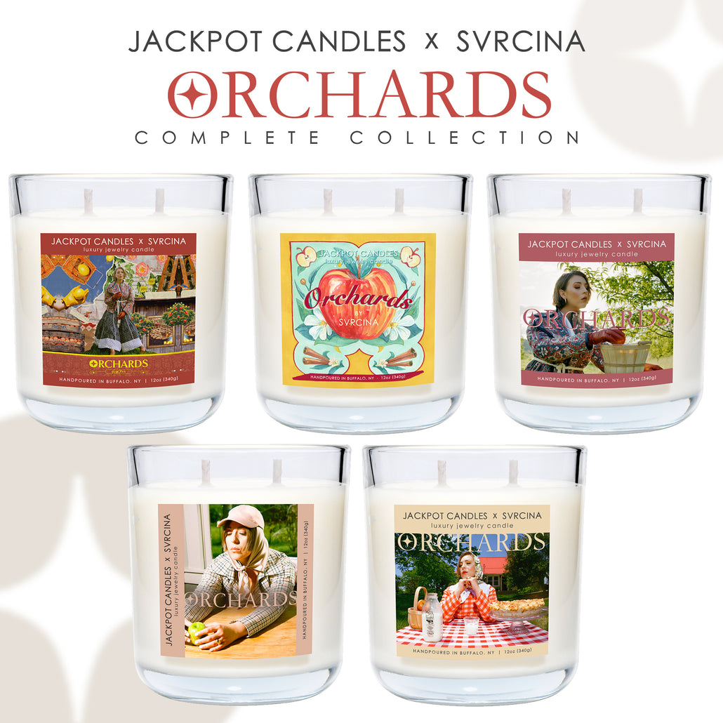 Pop Artist SVRCINA Jewelry Ring Candle Collection Gift Set of 5