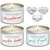 Christmas Candles - 3-Pack Candle Travel Tin Gift Set