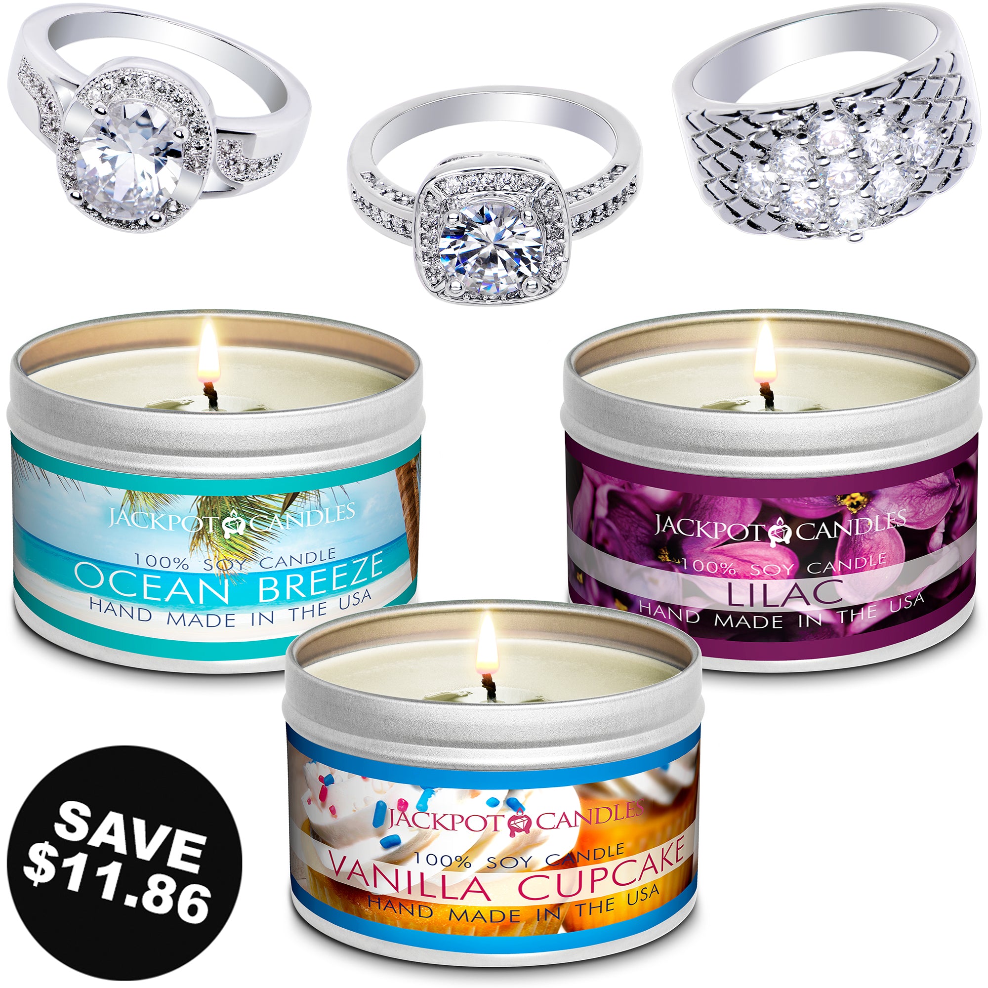Best Seller 3-Pack Candle Travel Tin Gift Set