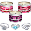 Floral Romance 3-Pack Candle Travel Tin Gift Set