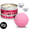 Love Potion Candle Travel Tin &amp; Bath Bomb Gift Set