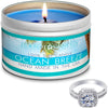 Ocean Breeze Candle Travel Tin &amp; Bath Bomb Gift Set