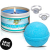 Ocean Breeze Candle Travel Tin &amp; Bath Bomb Gift Set