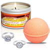 Tangerine Tango Candle Travel Tin &amp; Bath Bomb Gift Set