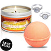 Tangerine Tango Candle Travel Tin &amp; Bath Bomb Gift Set