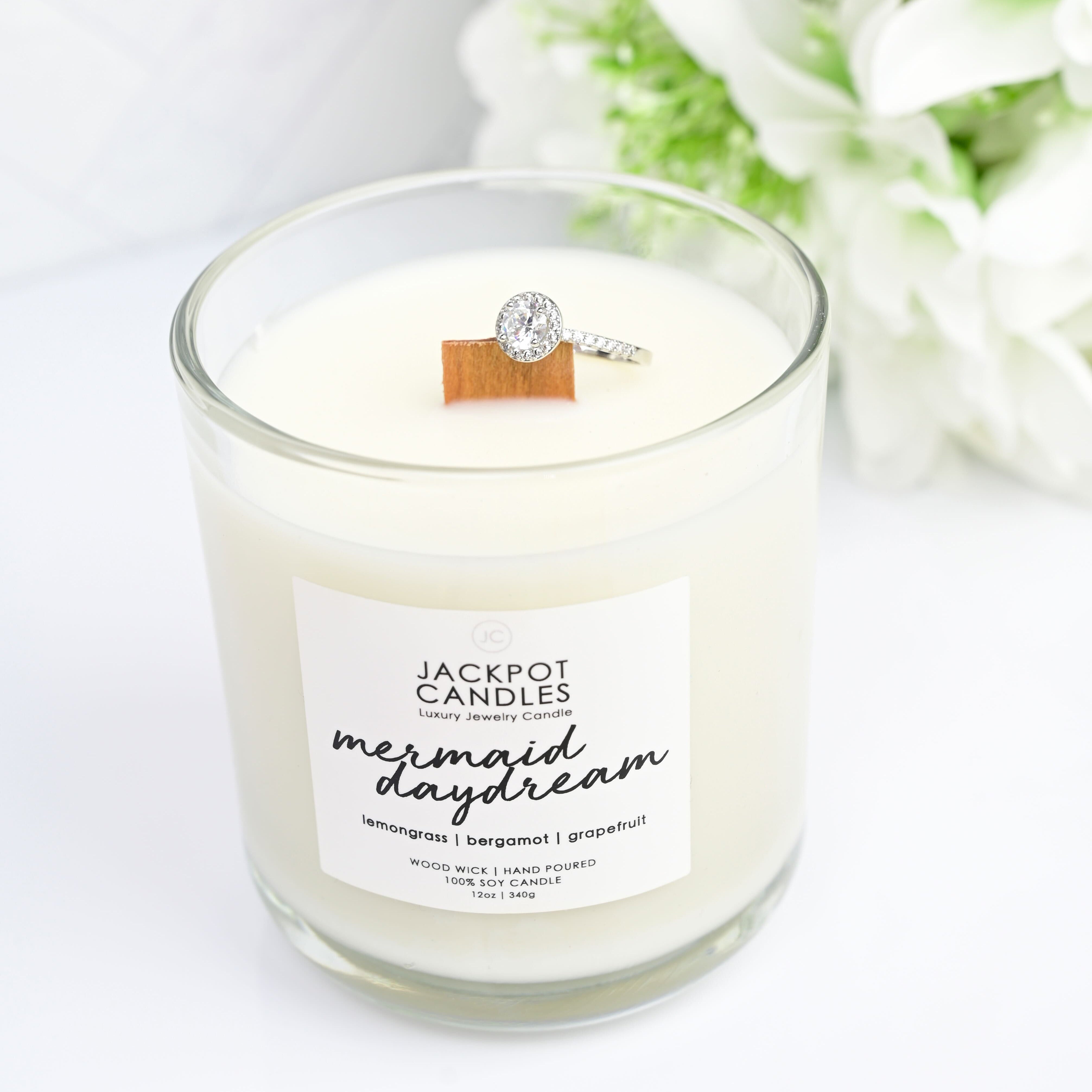 Jackpot Candles Mermaid Day Dream Candle With Ring Inside Size 9 (surprise Jewelry Valued At To