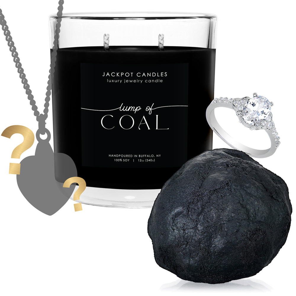 Lump of Coal Candle Bath Bomb Gift Set