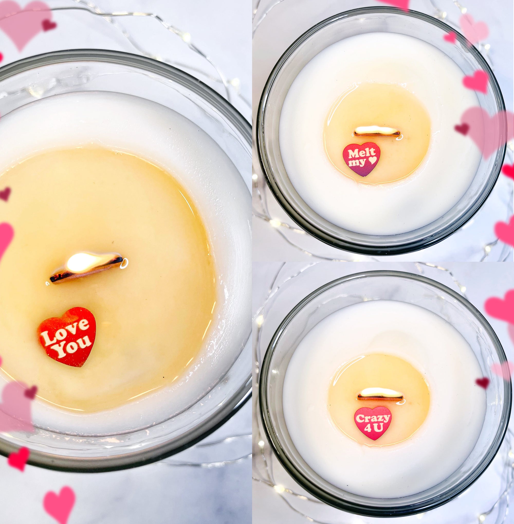 Valentine Message in a Candle