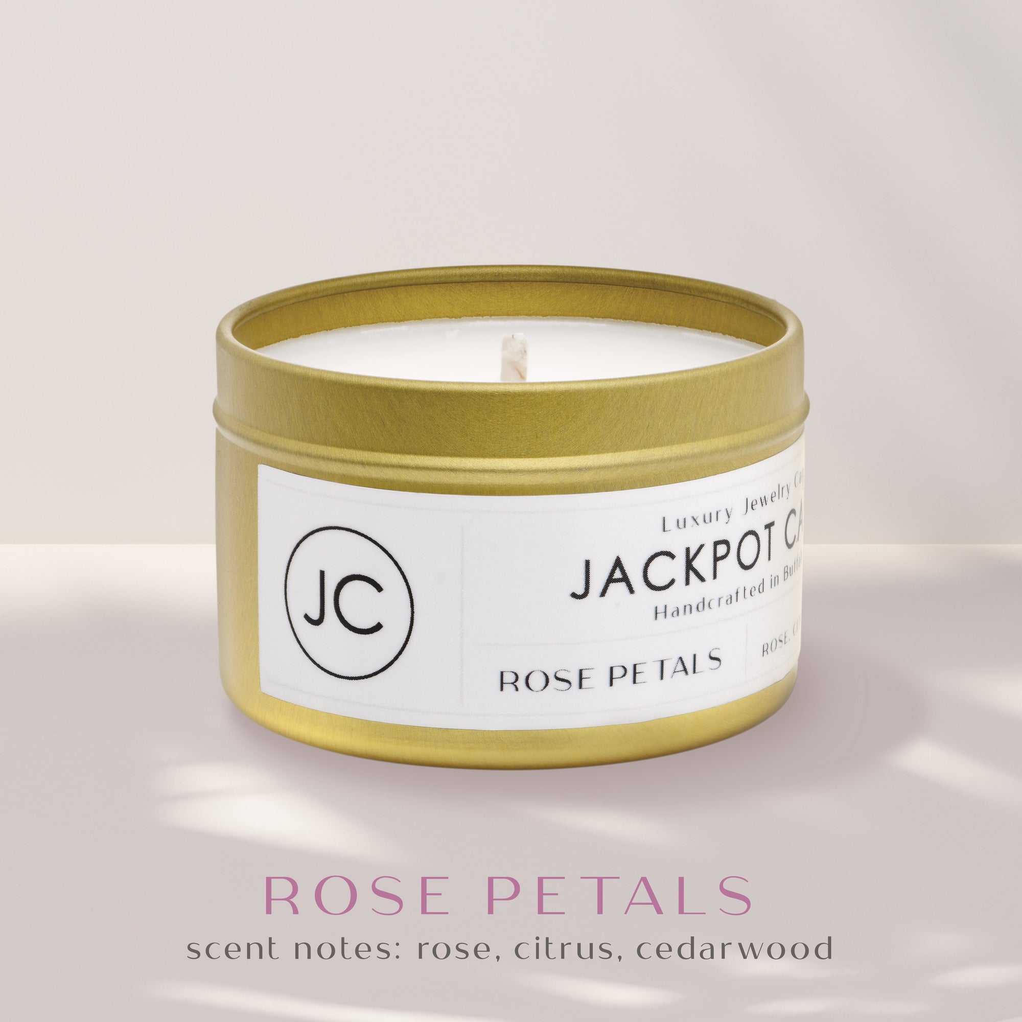 No2 Luxe Collection Travel Tin Rose Petals Candle