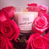 Sweet Pea Wooden Wick Candle