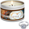 Caramel Coffee Latte Candle Travel Tin