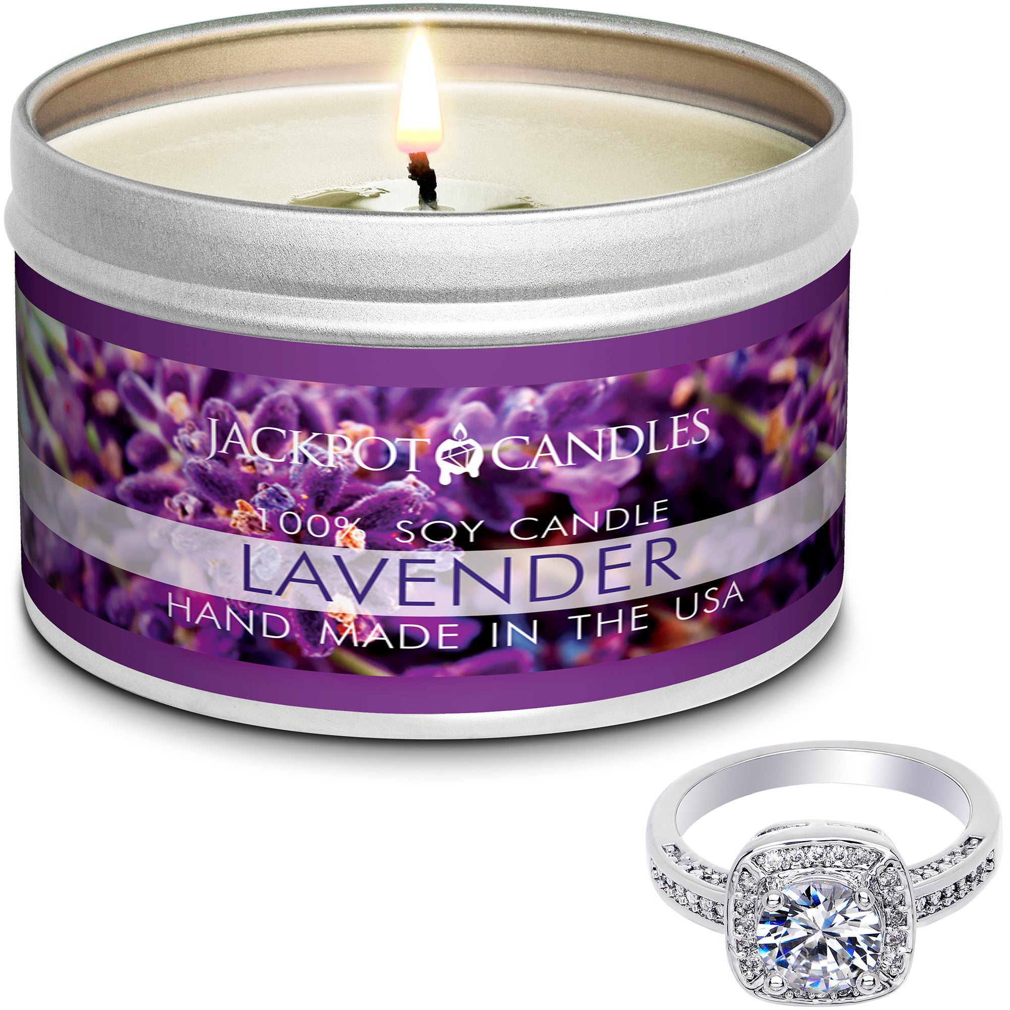 Lavender Candle Travel Tin