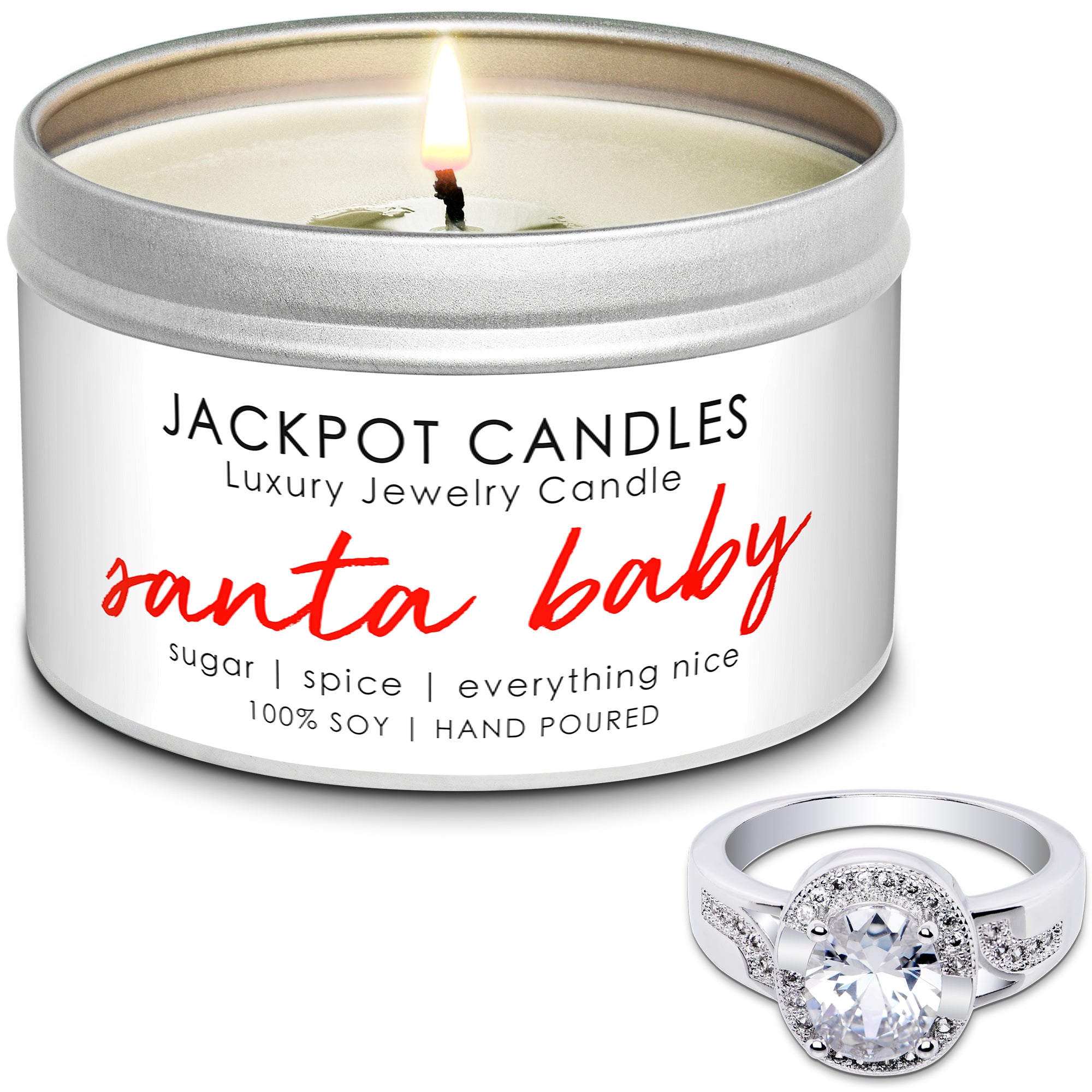 Santa Baby Candle Travel Tin