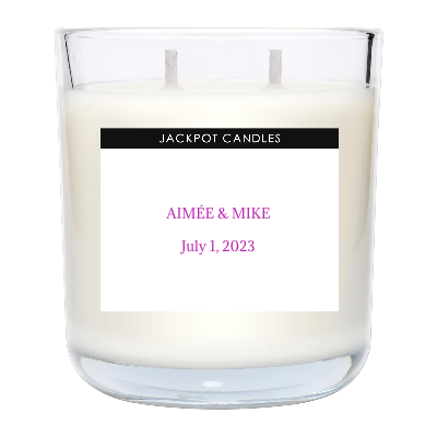 Custom Label Personalized Candle
