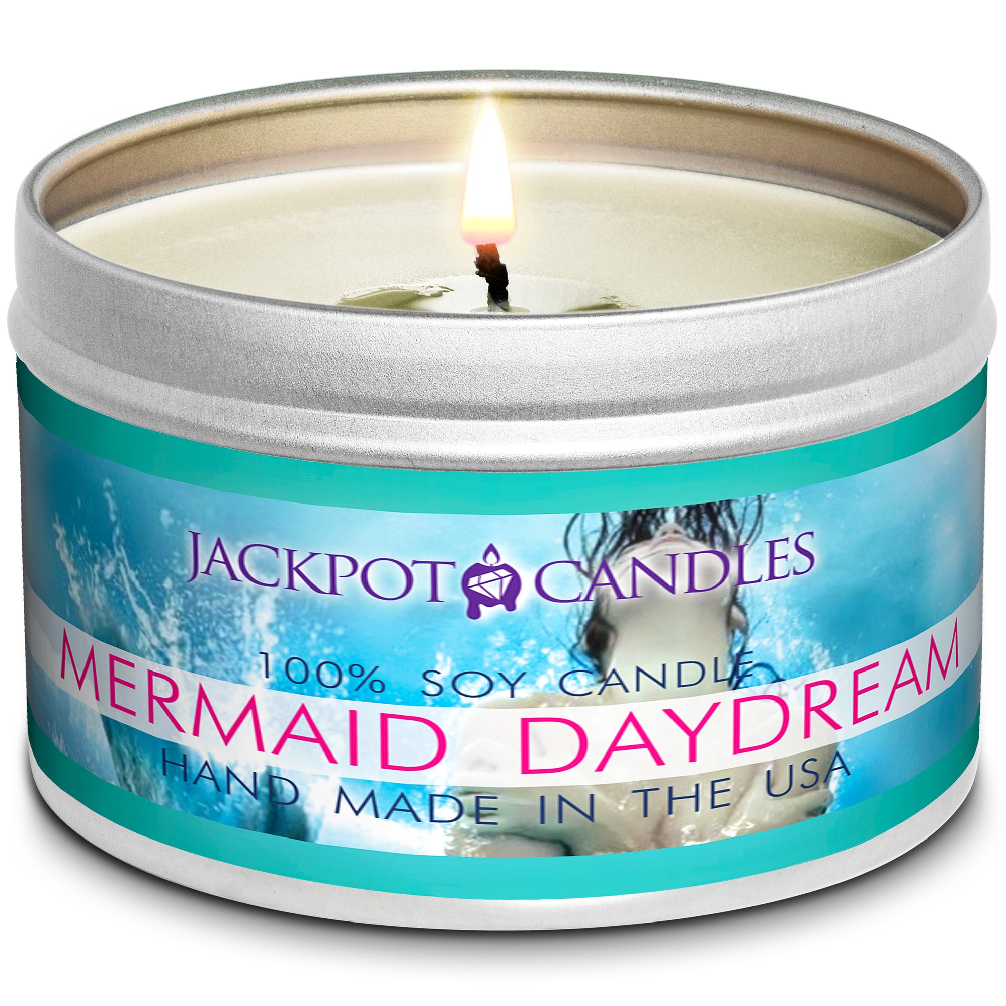 Mermaid Daydream Candle Travel Tin